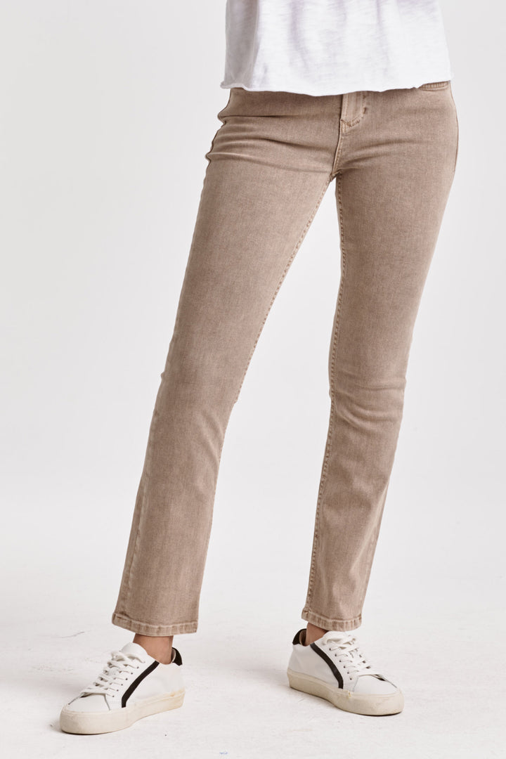 BLAIRE SLIM FIT HI-RISE PANT-CASHMERE - Kingfisher Road - Online Boutique