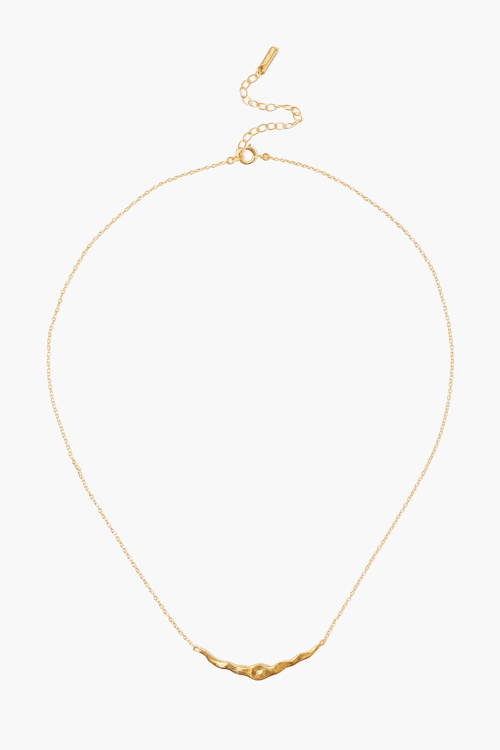 YELLOW GOLD ADJUSTABLE CRESCENT NECKLACE - Kingfisher Road - Online Boutique