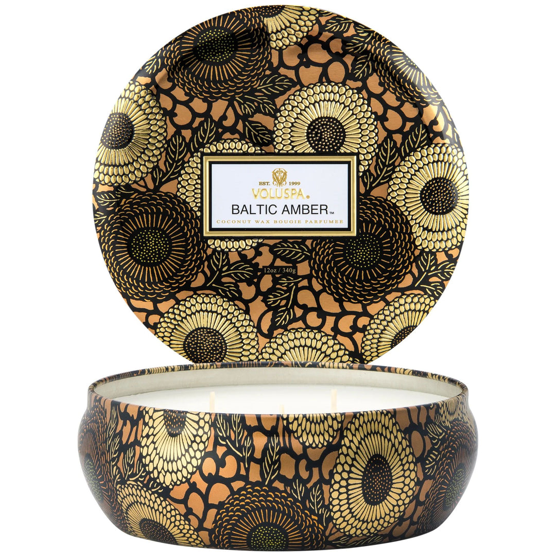 3 WICK TIN BALTIC AMBER - Kingfisher Road - Online Boutique