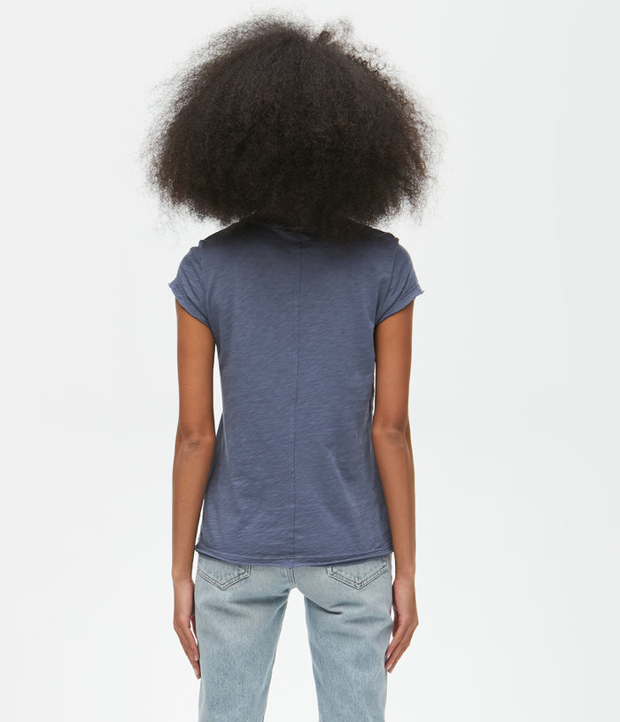 TRUDY CREW NECK TOP - LAKE - Kingfisher Road - Online Boutique
