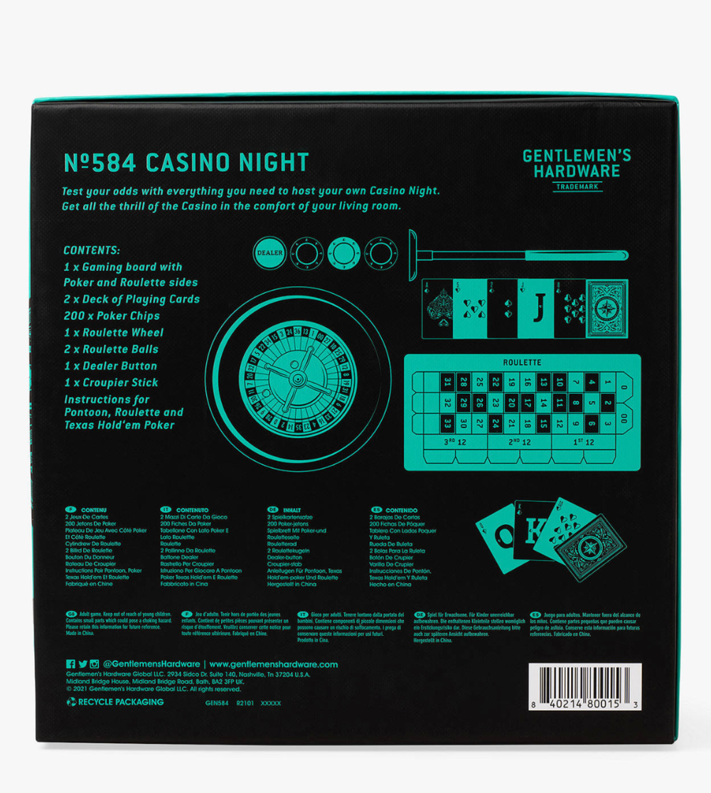 CASINO NIGHT GAME SET - Kingfisher Road - Online Boutique