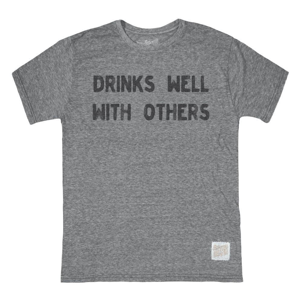 DRINKS WELL WITH OTHERS TEE - GREY - Kingfisher Road - Online Boutique