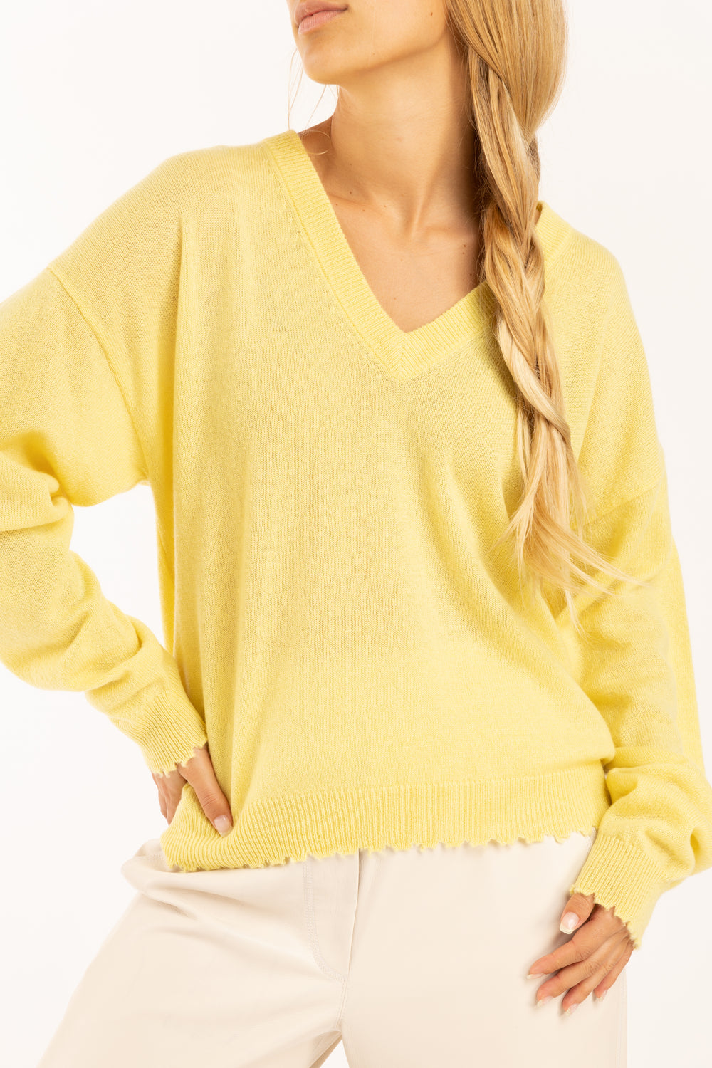 MAIO FRAYED SWEATER - Kingfisher Road - Online Boutique
