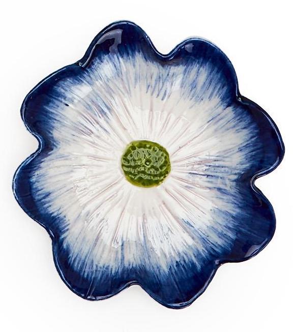 HAND-PAINTED FLOWER TRINKET TRAY