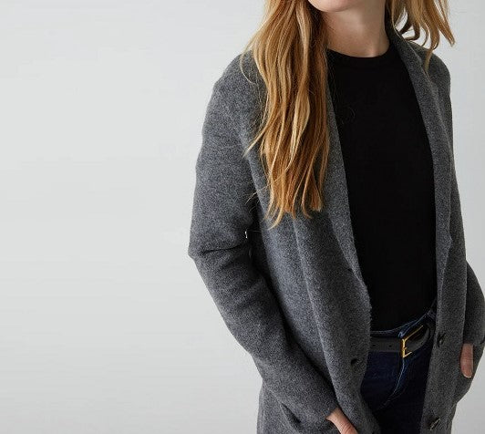 SUMI KNIT COATIGAN CHARCOAL – Kingfisher Road
