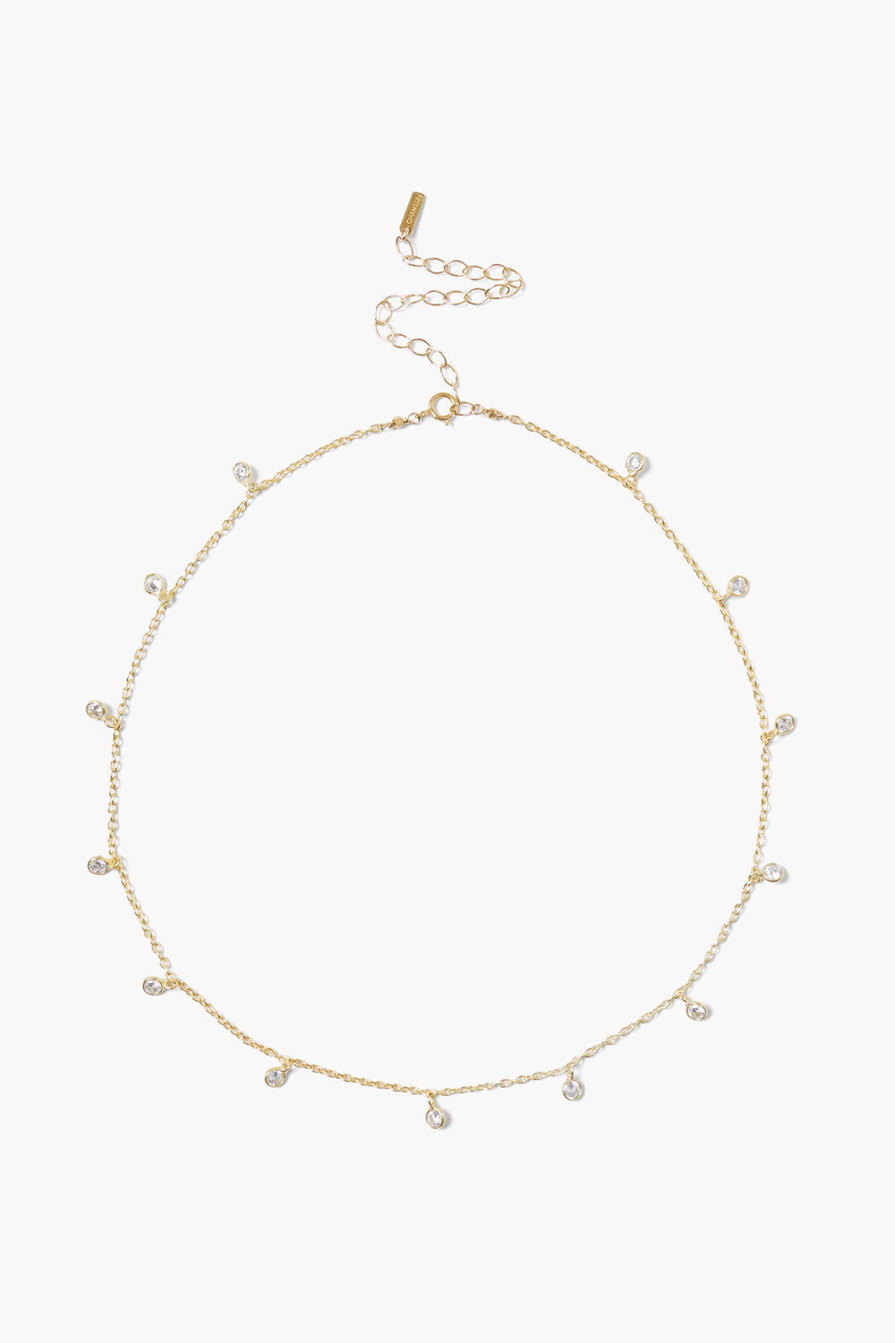 YELLOW GOLD CRYSTAL NECKLACE - Kingfisher Road - Online Boutique
