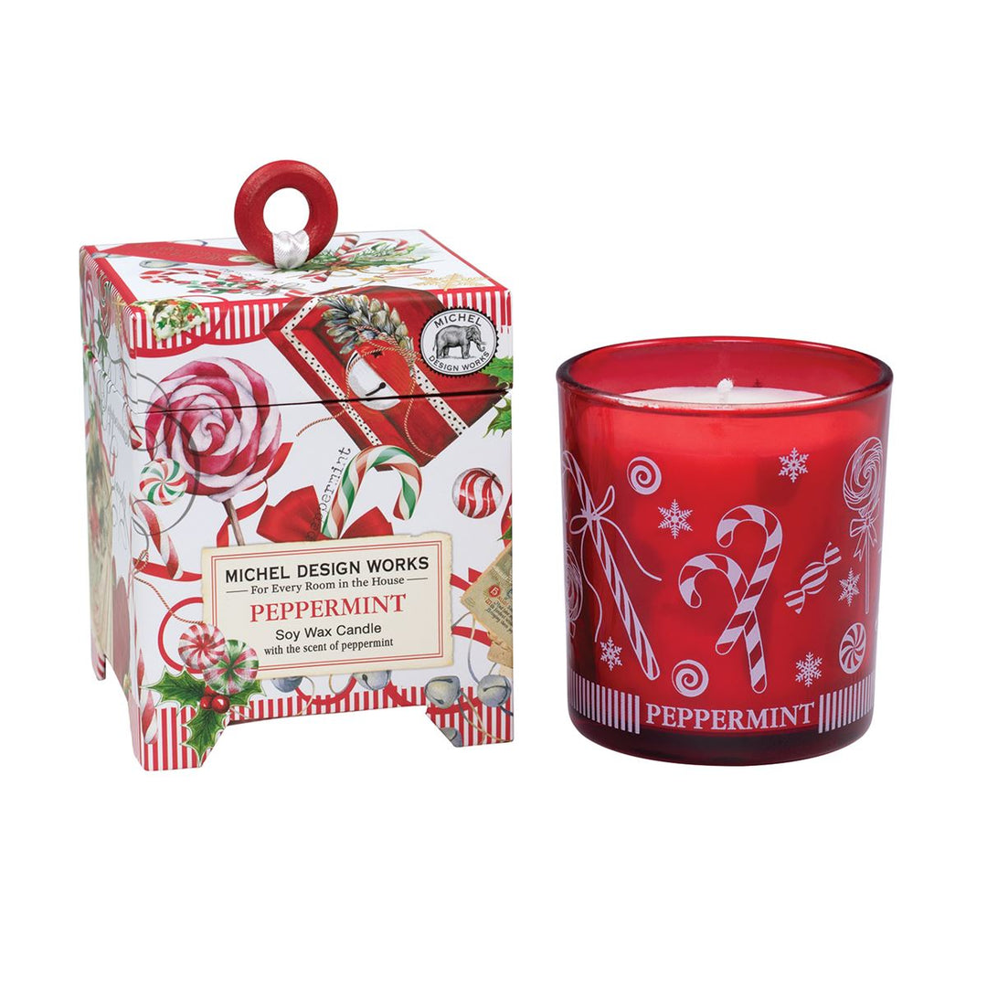 PEPPERMINT CANDLE 6.5oz