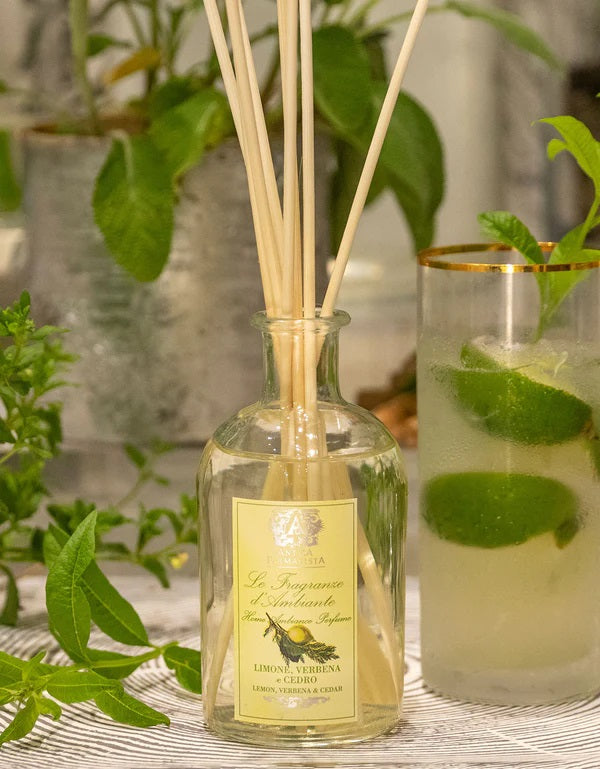LEMON, VERBINA, CEDAR HOME AMBIENCE REED DIFFUSER 250ml - Kingfisher Road - Online Boutique