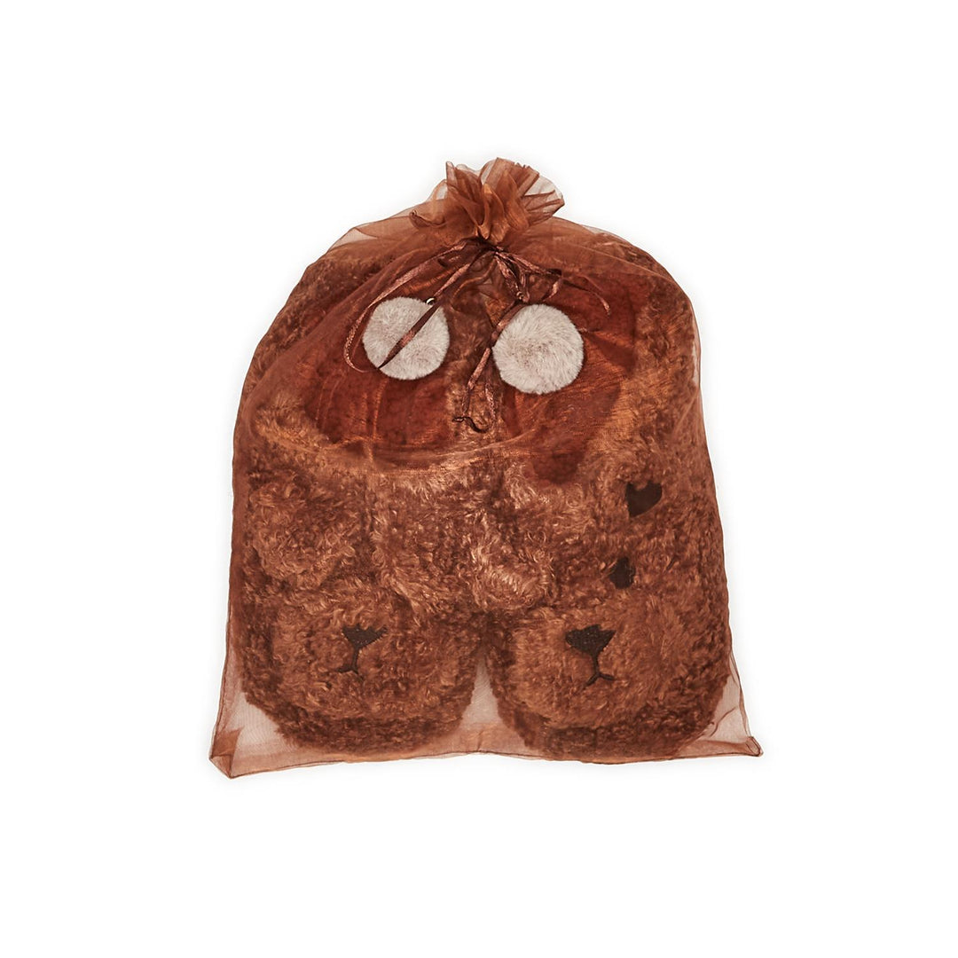 PLUSH TEDDY SLIPPERS - Kingfisher Road - Online Boutique