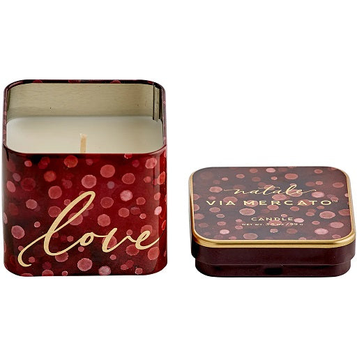 NATALE SQUARE CANDLE-LOVE - Kingfisher Road - Online Boutique