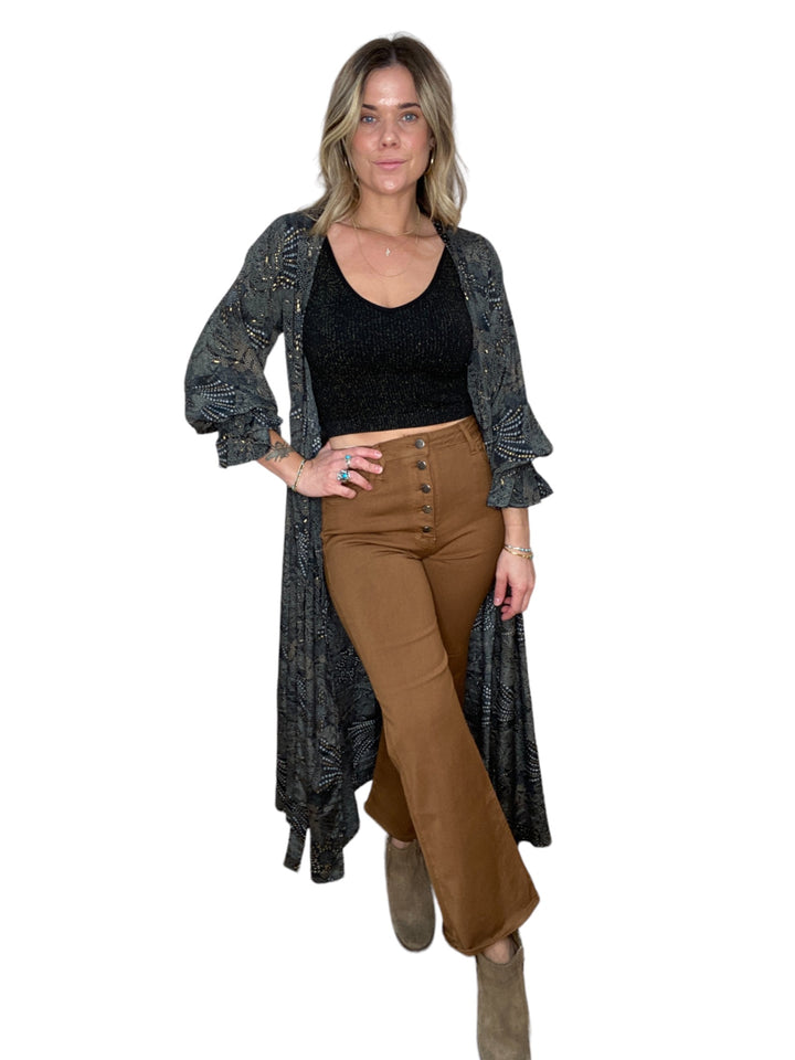 BLACK GOLD WRAP DRESS - Kingfisher Road - Online Boutique