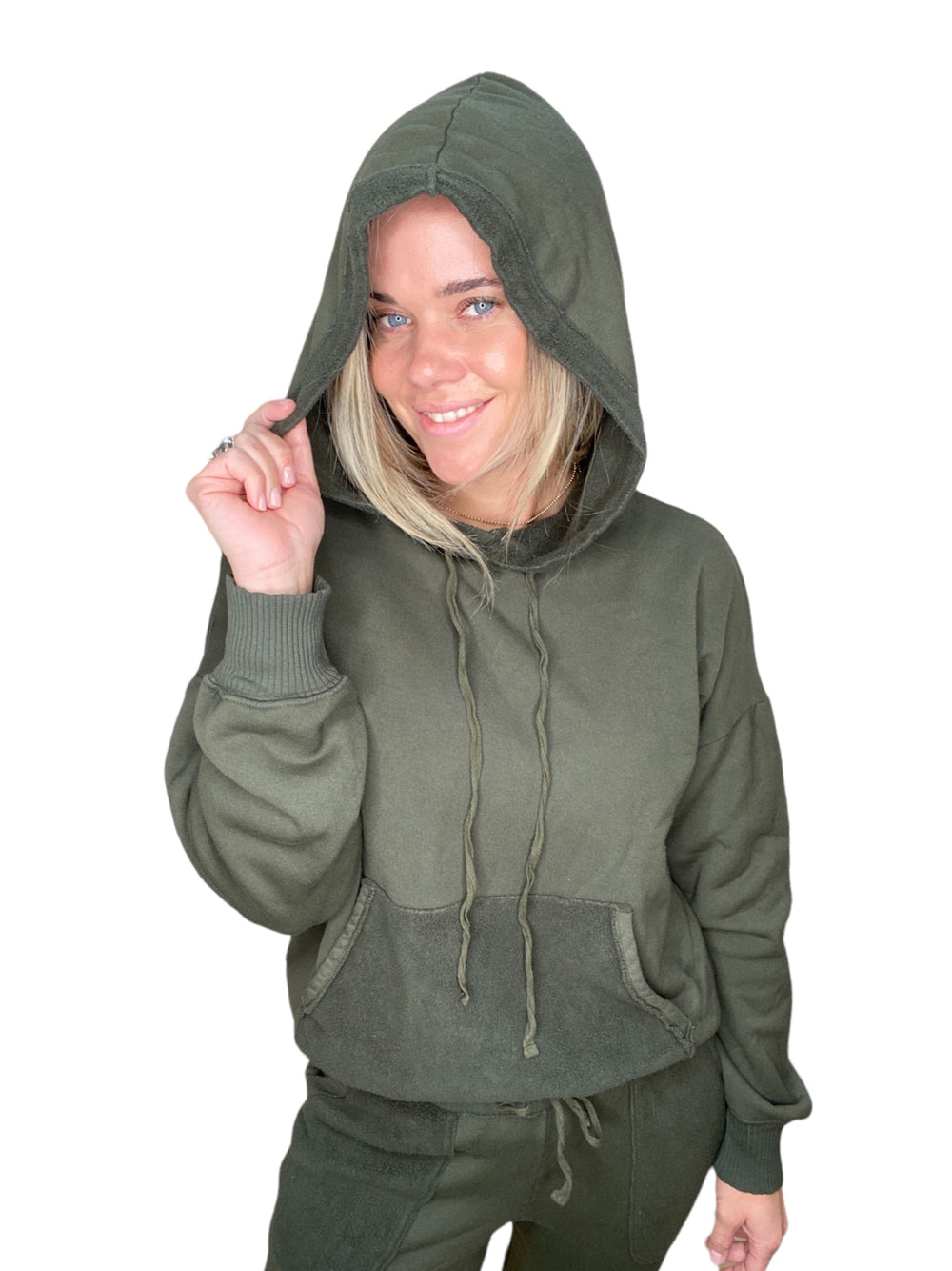 MASON HOODIE - TARRAGON - Kingfisher Road - Online Boutique