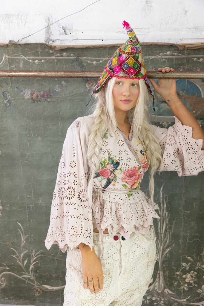 LISA LOTTE EYELET PIANO SHAWL-PINKSALT - Kingfisher Road - Online Boutique