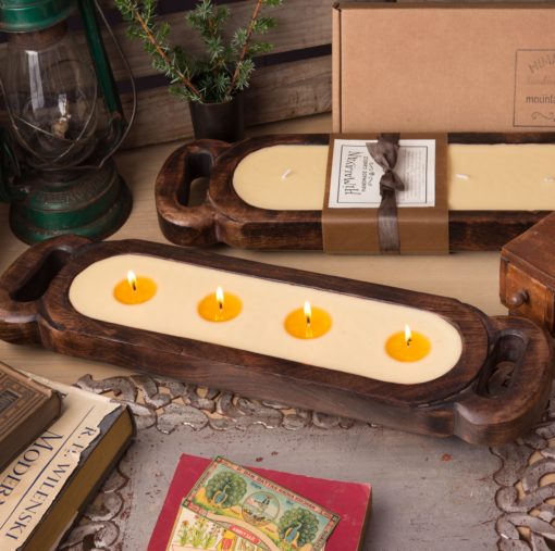 MED WOOD TRAY-HIDDEN COVE - Kingfisher Road - Online Boutique