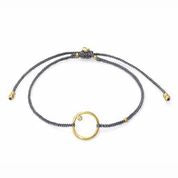 BRAIDED OPEN CIRCLE BRACELET - Kingfisher Road - Online Boutique