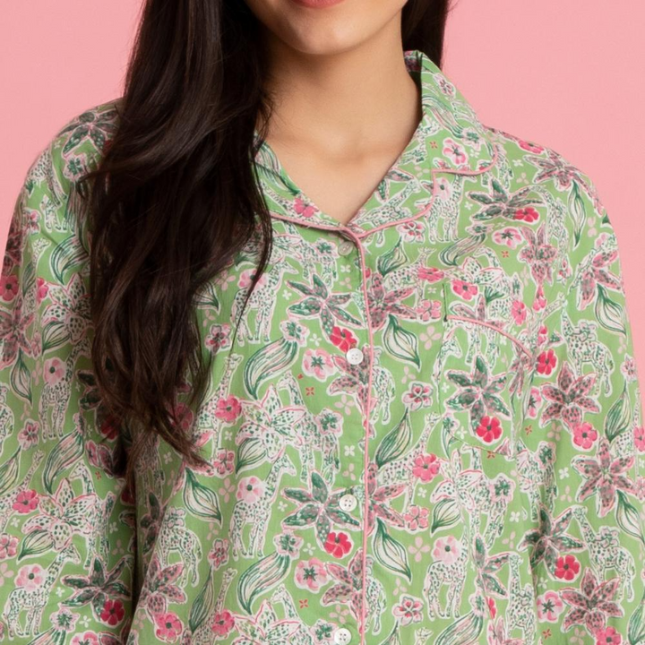 NEVILLE MULTI COTTON PAJAMA SET - Kingfisher Road - Online Boutique