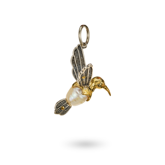 PEARL OF PASSAGE HUMMINGBIRD CHARM - Kingfisher Road - Online Boutique