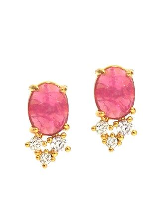 OVAL STUD W/MINIS - Kingfisher Road - Online Boutique