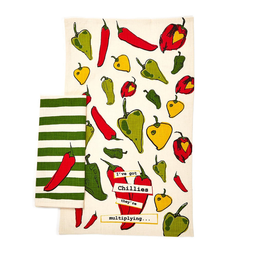 TEA TIME DISH TOWEL SET OF 2 - Kingfisher Road - Online Boutique
