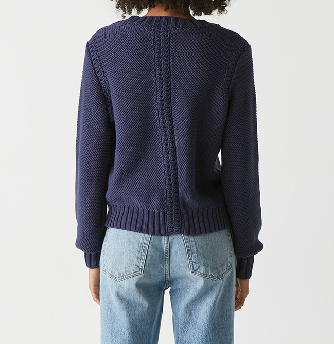 CASEY CREW NECK SWEATER-NOCTURNAL - Kingfisher Road - Online Boutique
