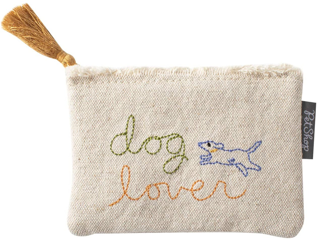 DOG LOVER CANVAS POUCH - Kingfisher Road - Online Boutique