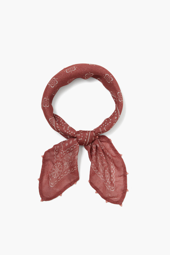 DAINTY FLORAL BANDANA  - DUSTY CEDAR - Kingfisher Road - Online Boutique