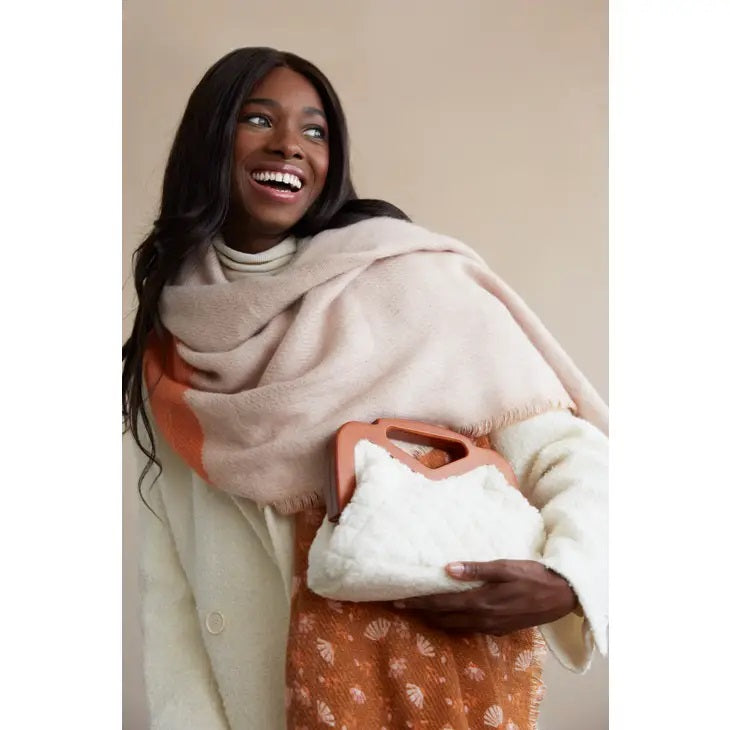 YALE REVERSIBLE SCARF - RUST - Kingfisher Road - Online Boutique