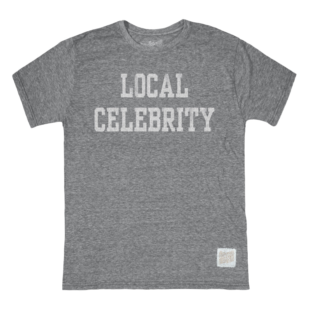 LOCAL CELEBRITY TEE - GREY - Kingfisher Road - Online Boutique