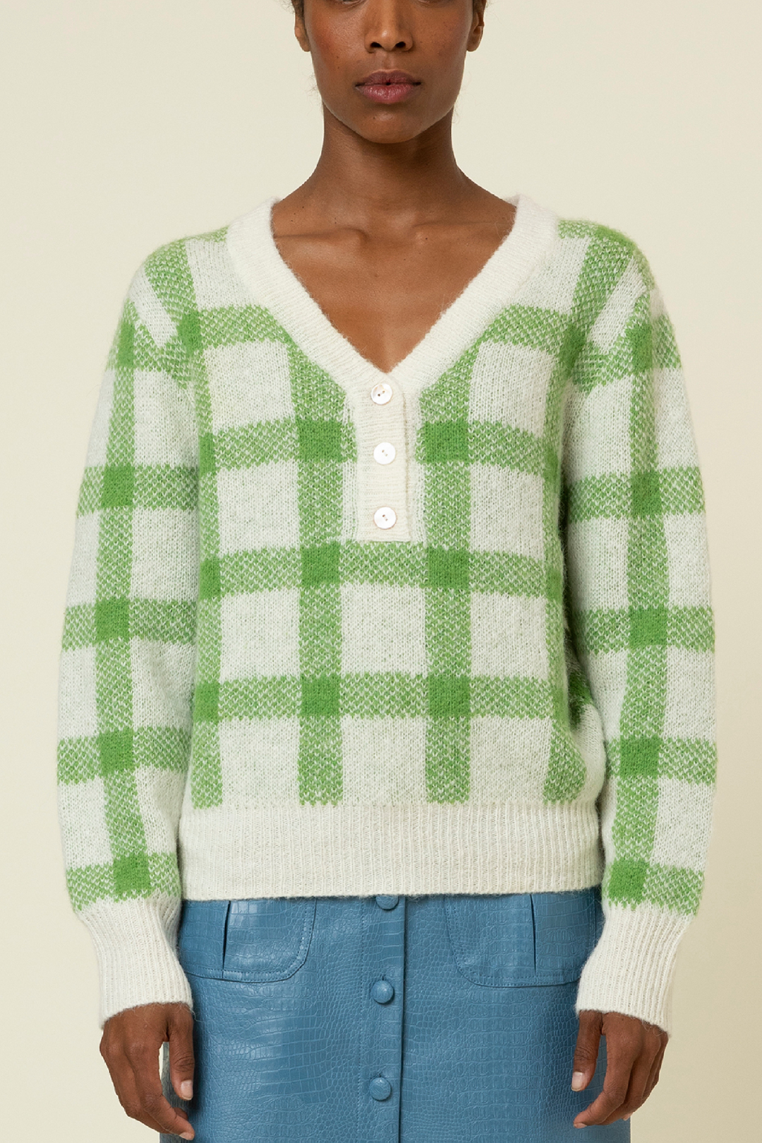 JASMINE SWEATER - VERT - Kingfisher Road - Online Boutique