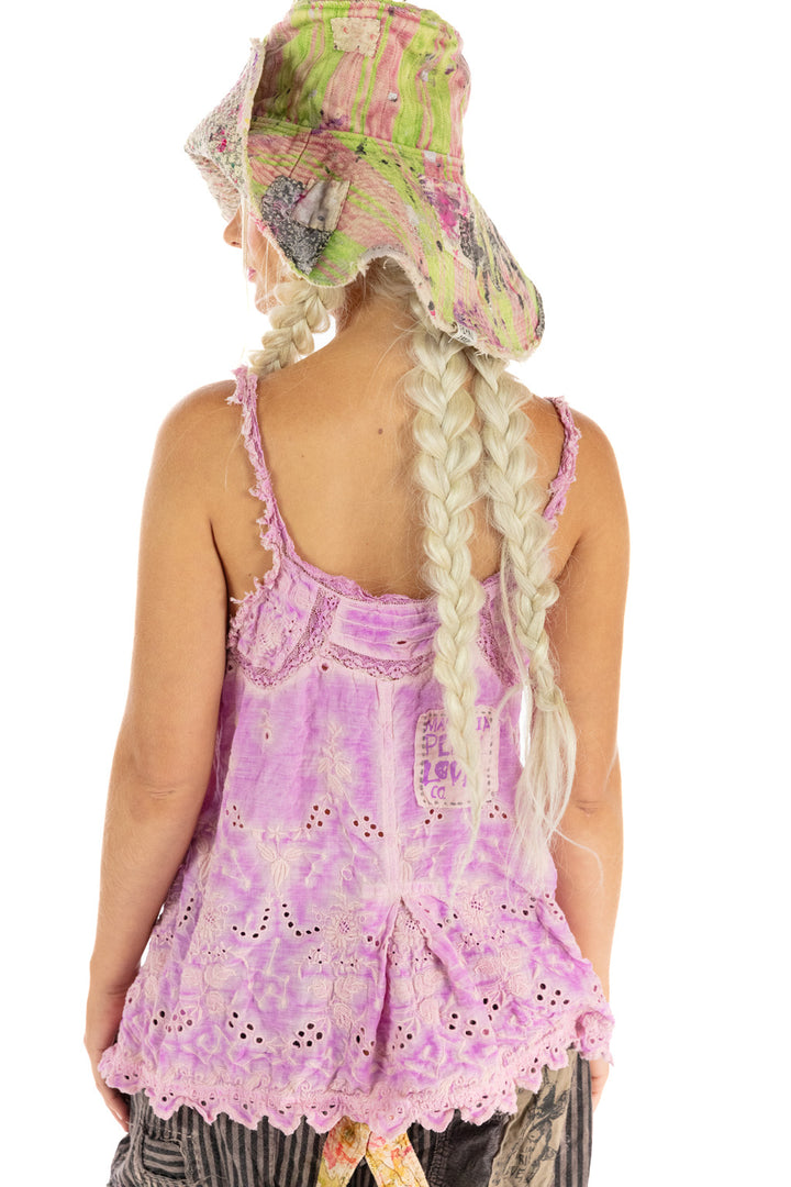 EYELET CLEMENTINE TANK-PURPLE BOBA - Kingfisher Road - Online Boutique