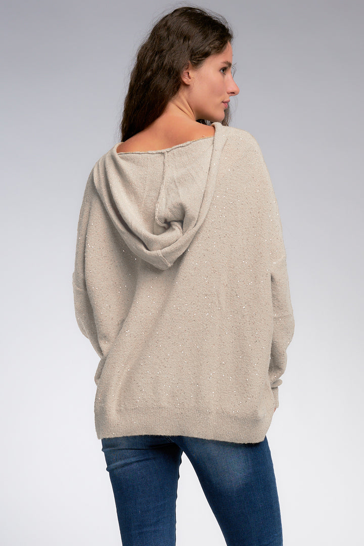 PULLOVER SWEATER W/HOOD - Kingfisher Road - Online Boutique