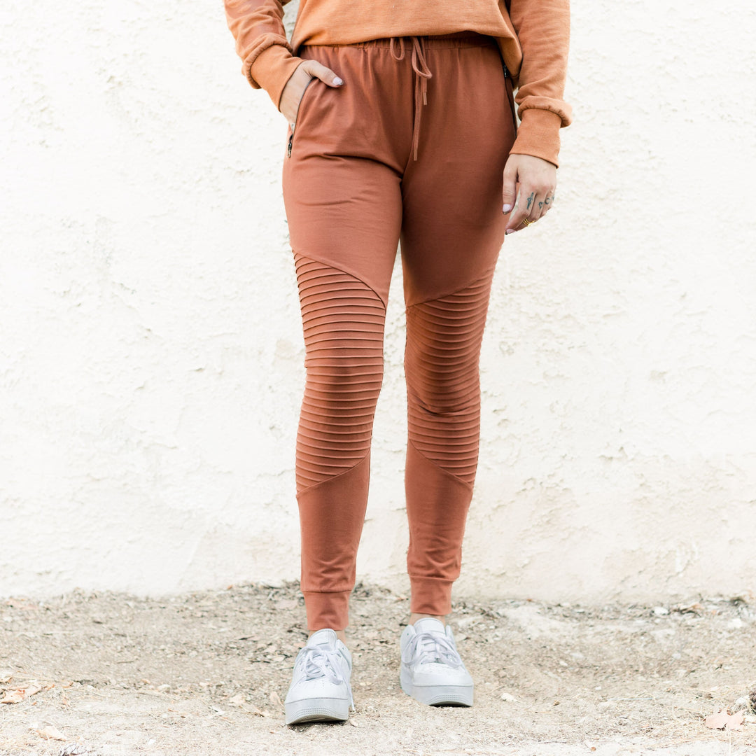 SAMANTHA FITTED JOGGER - TERRA COTTA - Kingfisher Road - Online Boutique