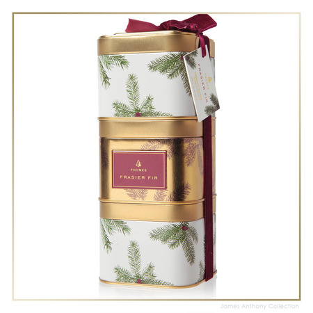 FRASIER FIR STACKABLE GIFT TIN TRIO - Kingfisher Road - Online Boutique