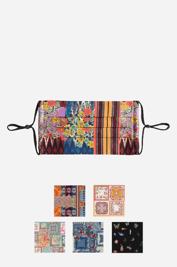 PRINTED SILK FACE COVERING - Kingfisher Road - Online Boutique