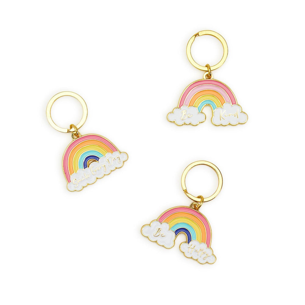 RAINBOW ENAMEL KEYCHAIN - Kingfisher Road - Online Boutique