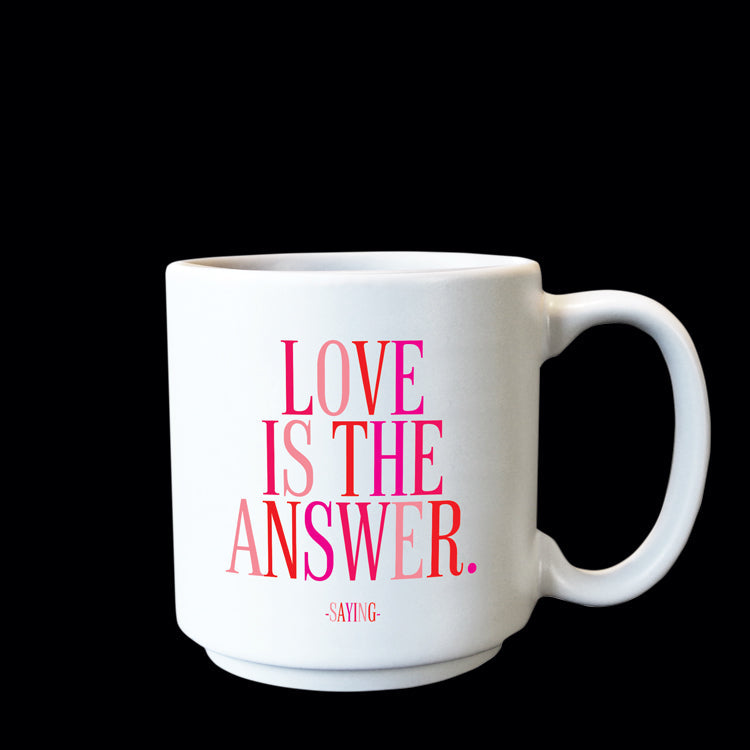 LOVE IS THE ANSWER MINI MUG - Kingfisher Road - Online Boutique