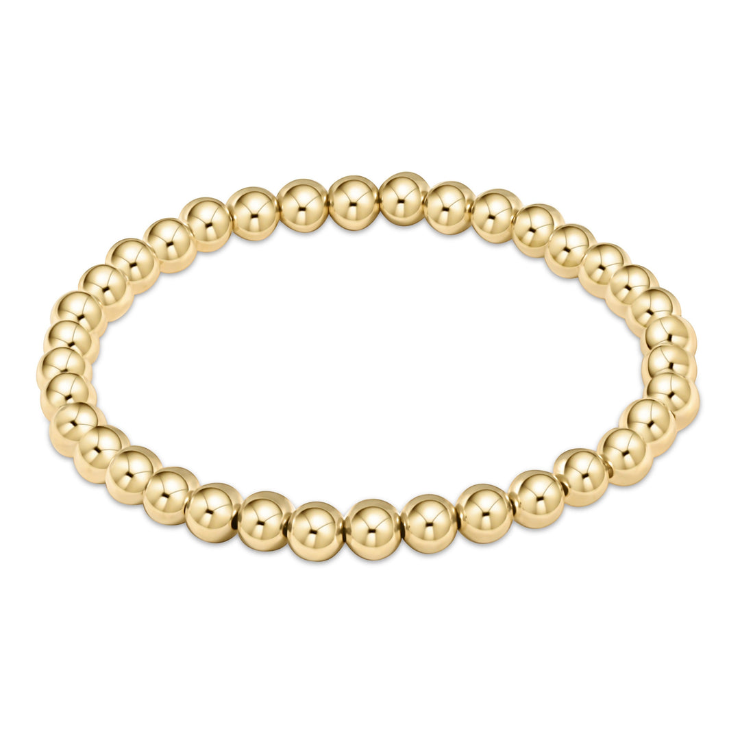 5mm  CLASSIC GOLD BEAD BRACELET - Kingfisher Road - Online Boutique