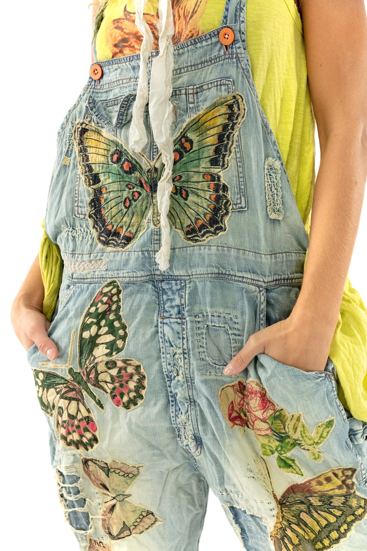 BUTTERFLY APPLIQUE OVERALLS-MARIPOSA - Kingfisher Road - Online Boutique