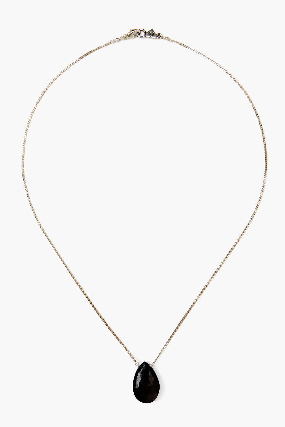 HYPERSTHENE DAINTY PENDANT PEAR SHAPE NECKLACE - Kingfisher Road - Online Boutique