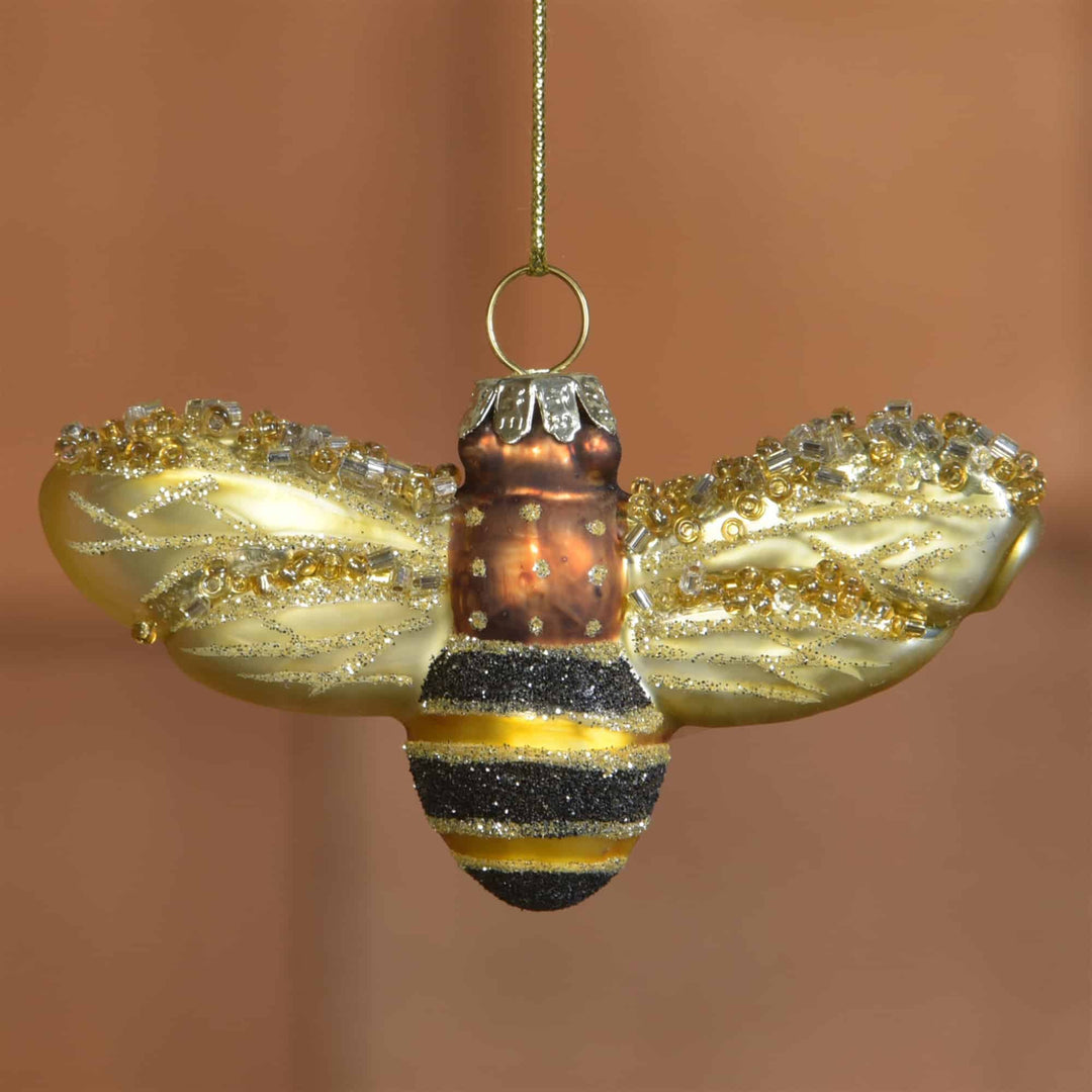 GLASS BEE ORNAMENT - Kingfisher Road - Online Boutique