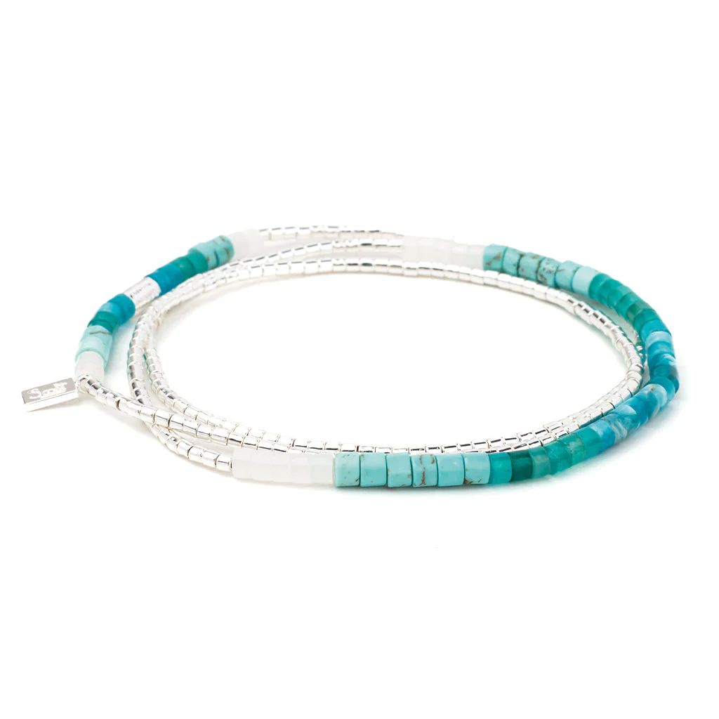 OMBRE STONE WRAP-SILVER - Kingfisher Road - Online Boutique