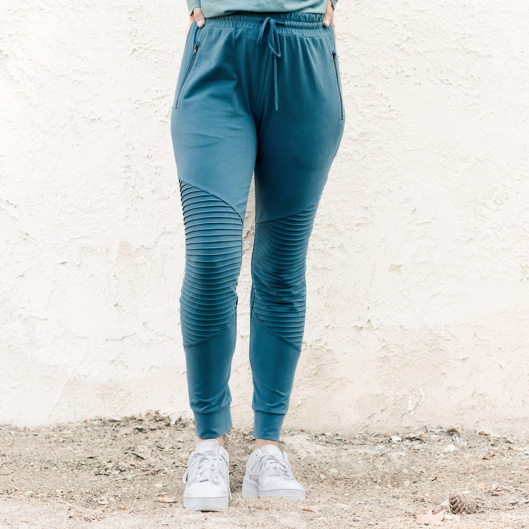 SAMANTHA FITTED JOGGER - OCEAN - Kingfisher Road - Online Boutique