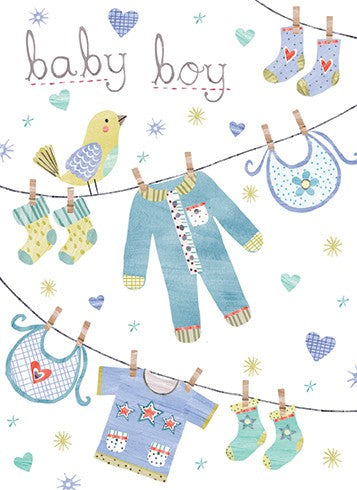 CONGRATULATIONS NEW BABY BOY - Kingfisher Road - Online Boutique