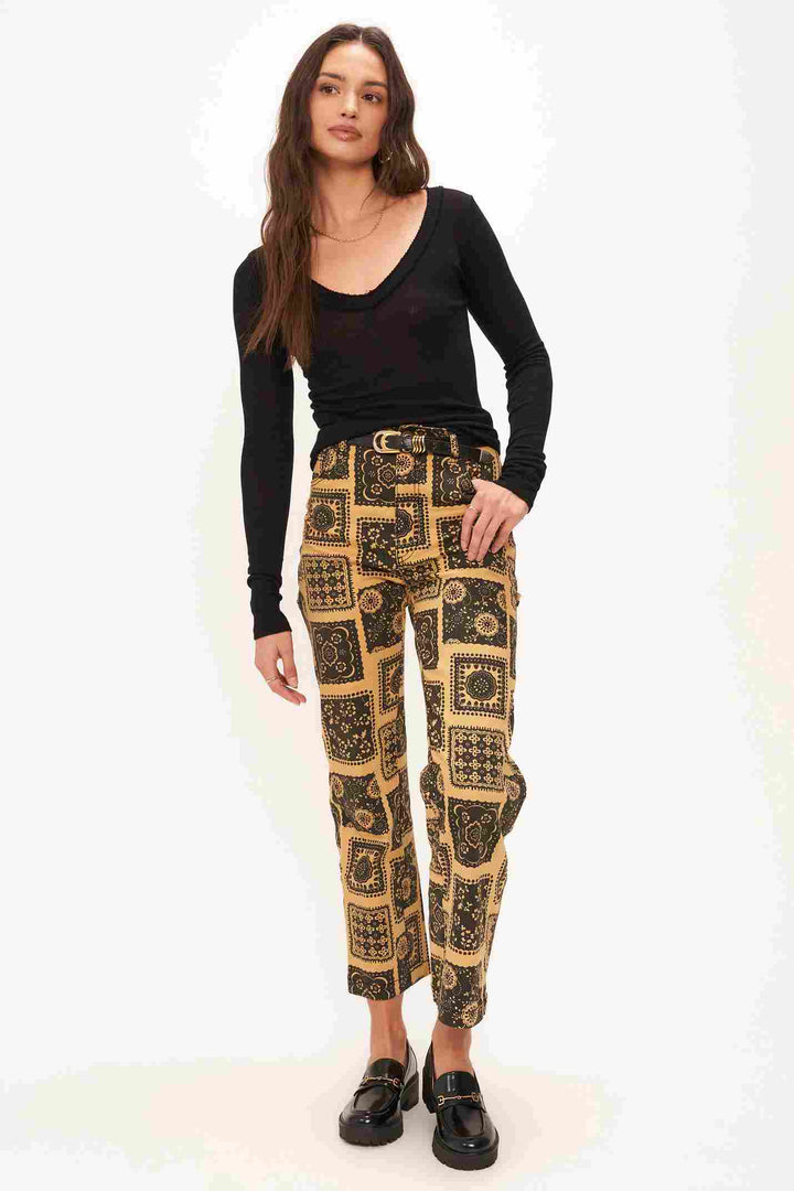 LAST TIME V NECK RIB LONGSLEEVE - BLACK - Kingfisher Road - Online Boutique