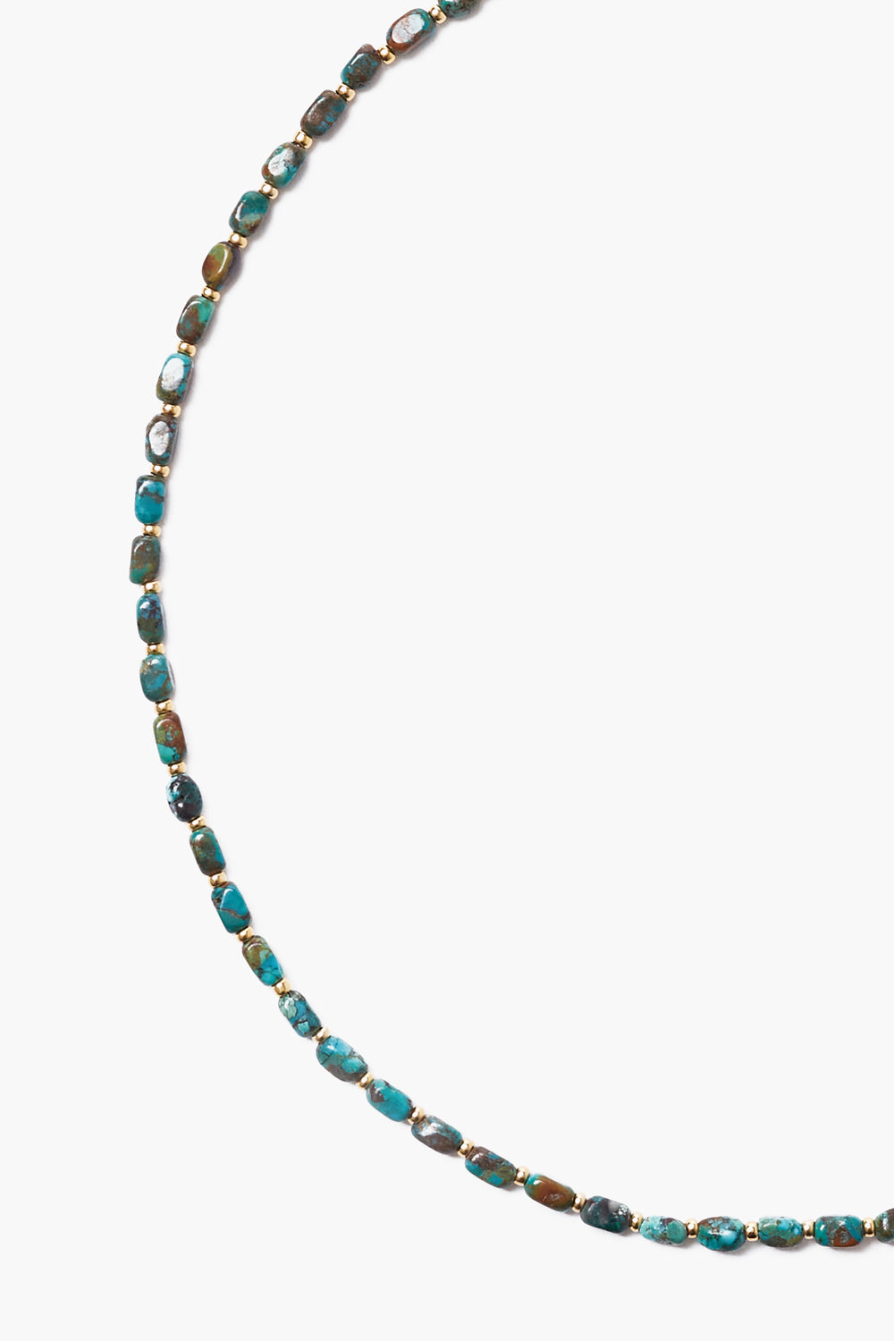 TURQUOISE BEADED 17' NECKLACE - Kingfisher Road - Online Boutique