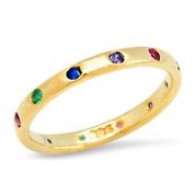MULTI COLORED PAVE BAND - Kingfisher Road - Online Boutique