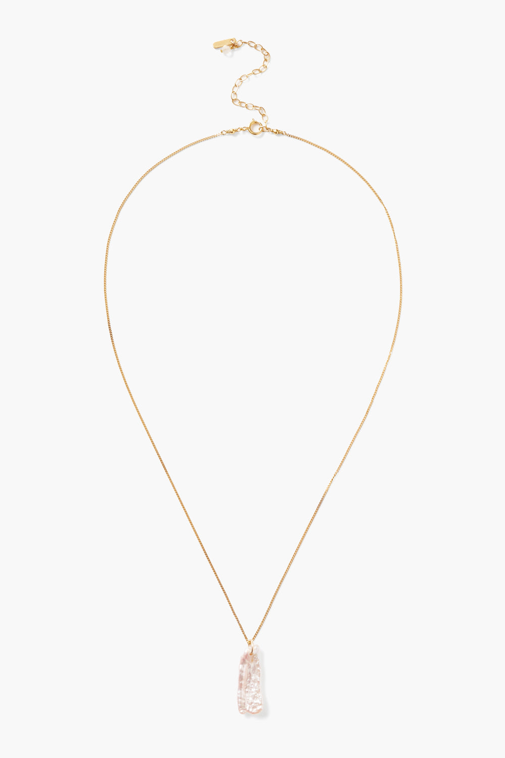 WHITE PEARL ADJUSTABLE CHAIN NECKLACE - Kingfisher Road - Online Boutique