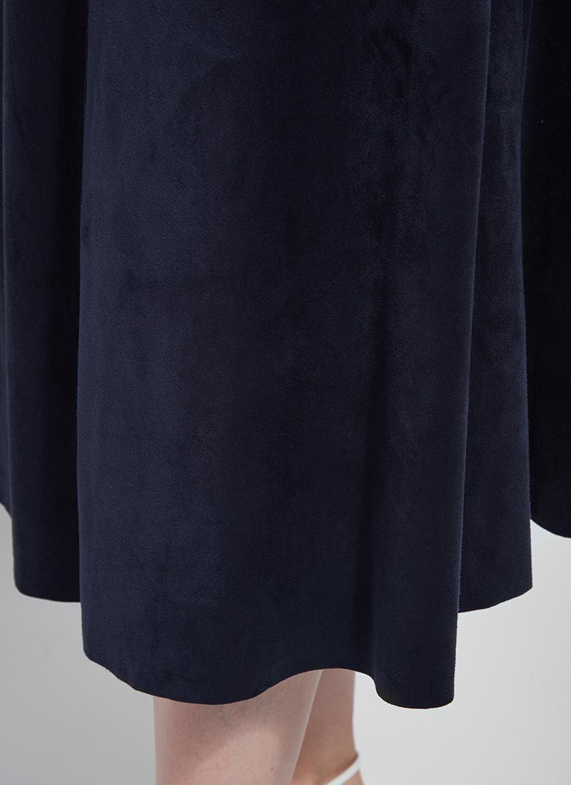 Navy Suede Skirt - Kingfisher Road - Online Boutique