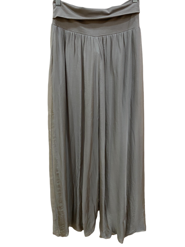 SILK PALAZZO PANTS - TAUPE - Kingfisher Road - Online Boutique
