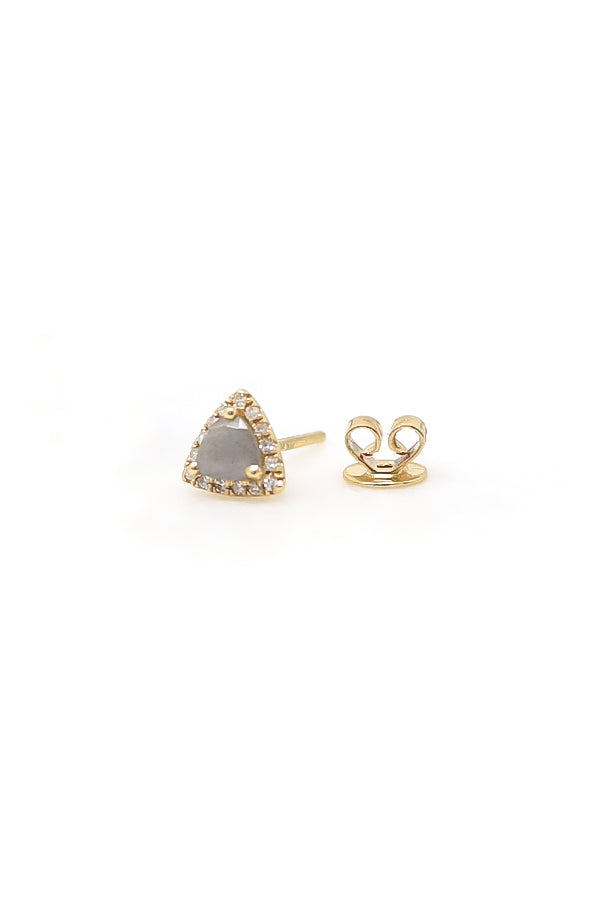 14K .47 DIA/LAB TRIANGLE POST - Kingfisher Road - Online Boutique